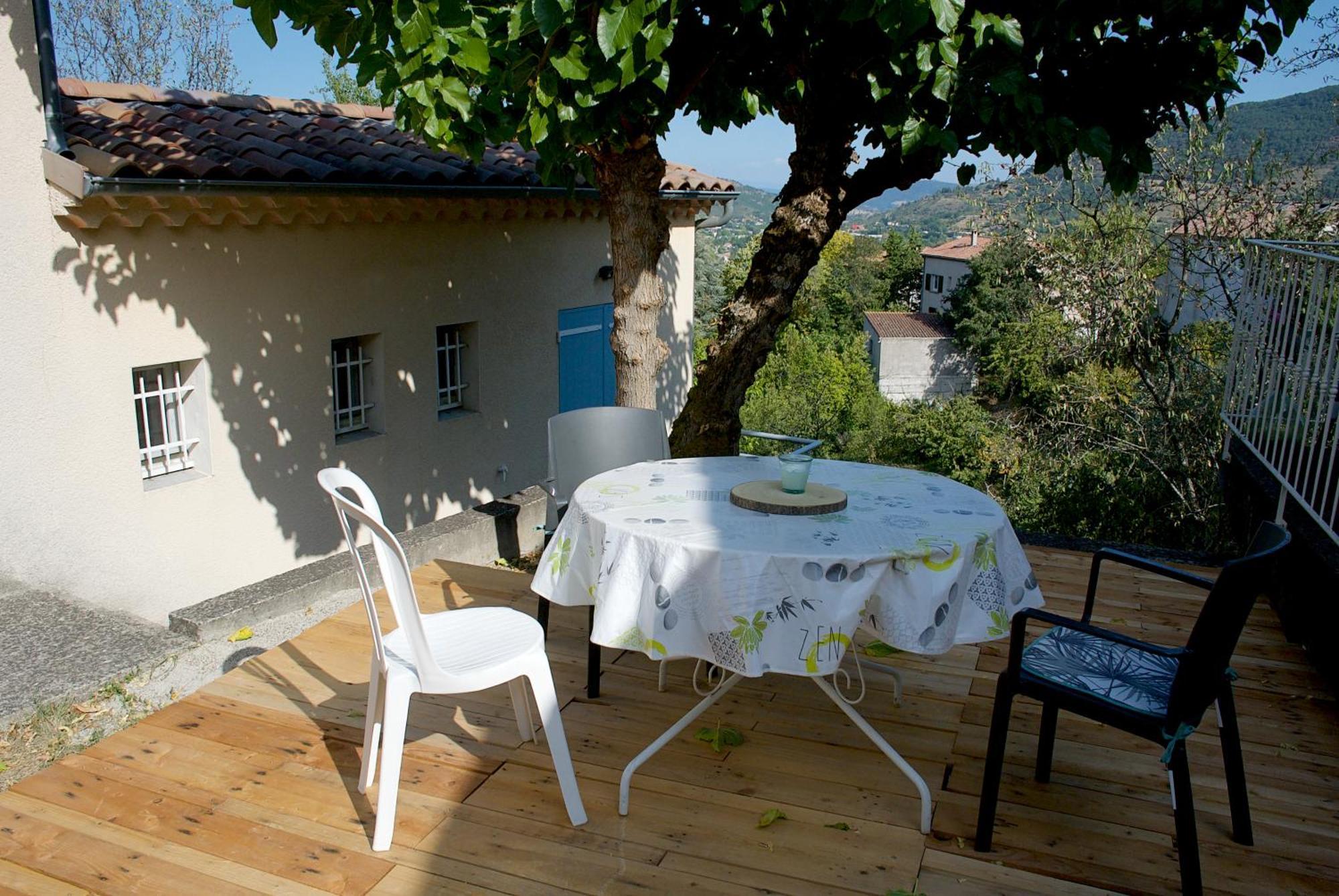 Nid Douillet - Les Fargettes - Superbe Vue - Charmante Petite Maison Avec Jardin - 2 Pieces A Privas Εξωτερικό φωτογραφία